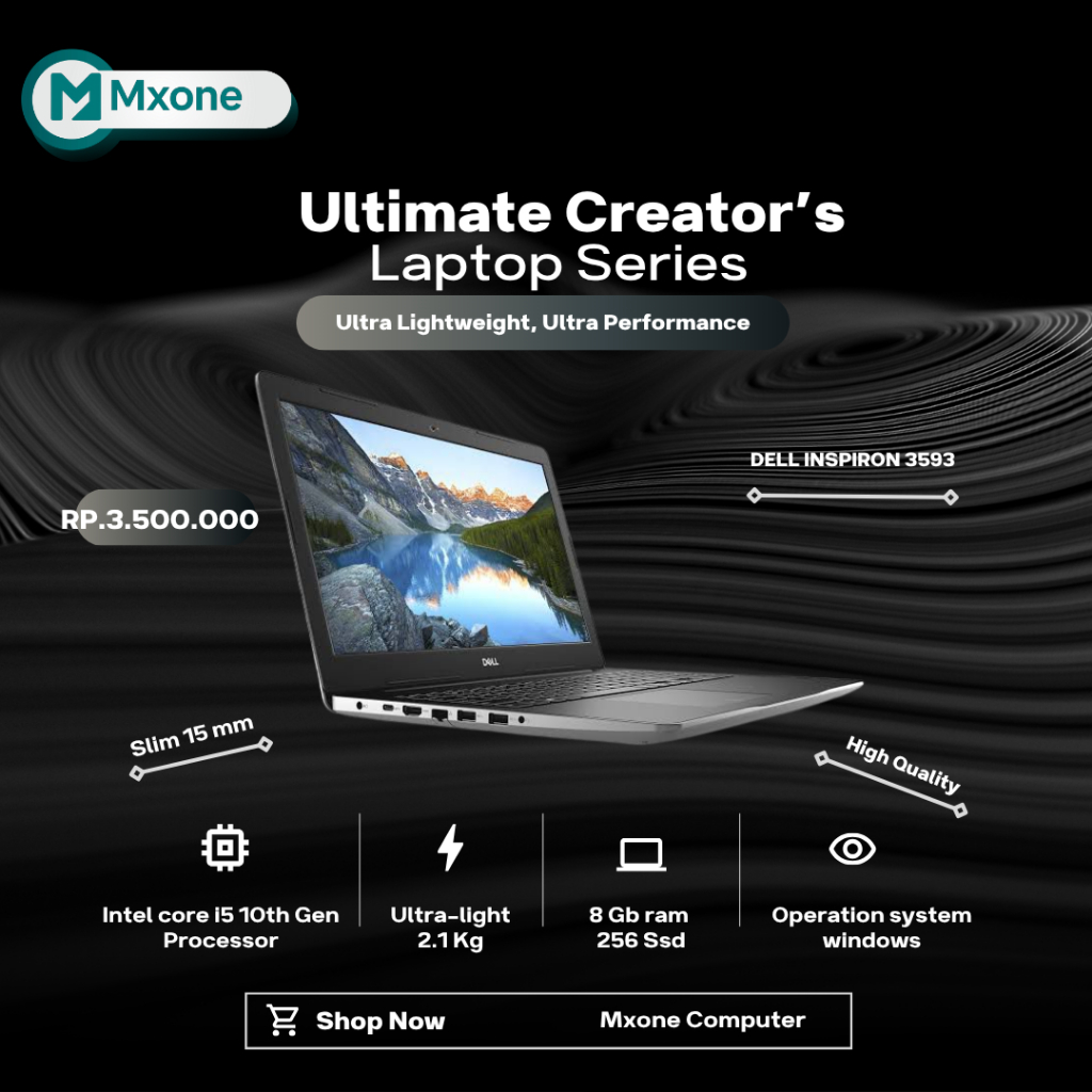 LAPTOP DELL INSPIRON 3593 RAM 8GB INTEL CORE I5 GEN 10