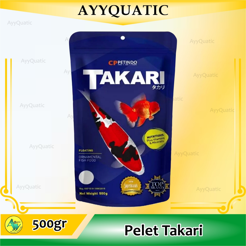 500 Gram | TAKARI Makanan Ikan Koi Pakan Ikan Koki