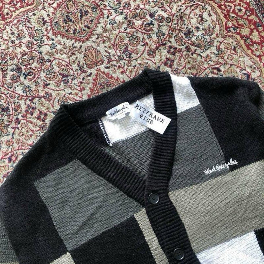Mark gonzales oversized cardigan knitwear  jacket Mark Gonzales skateboarding H411