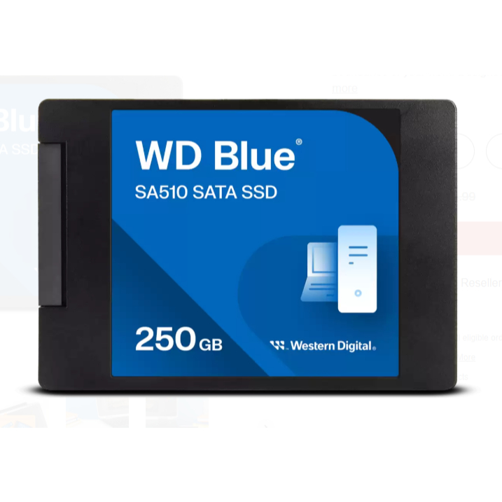 WD Blue SA510 SSD 250Gb / 500Gb / 1TB / 2TB 3D NAND SATA III 2.5"