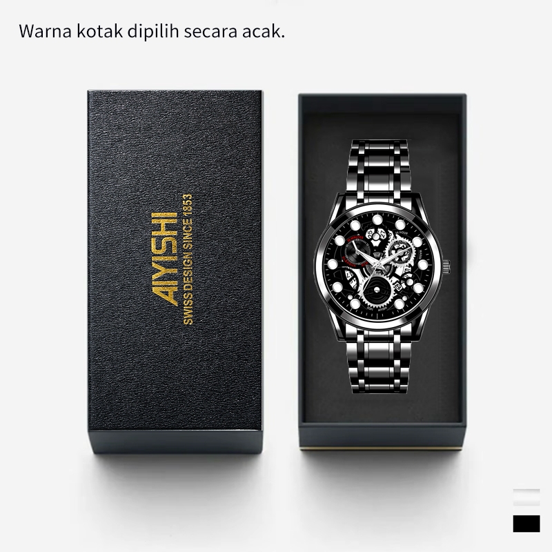 COD COD  COD Jam Tangan Pria Anti Air ORI Jam Tangan Pria Anti Air Original Luxury Stainless Steel F