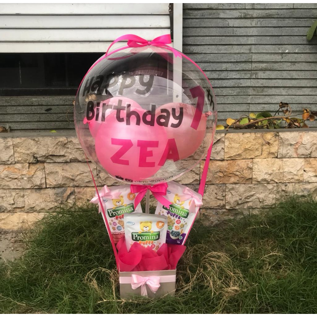 AIR BALLOON BLOOM bucket balon bucket snack balon