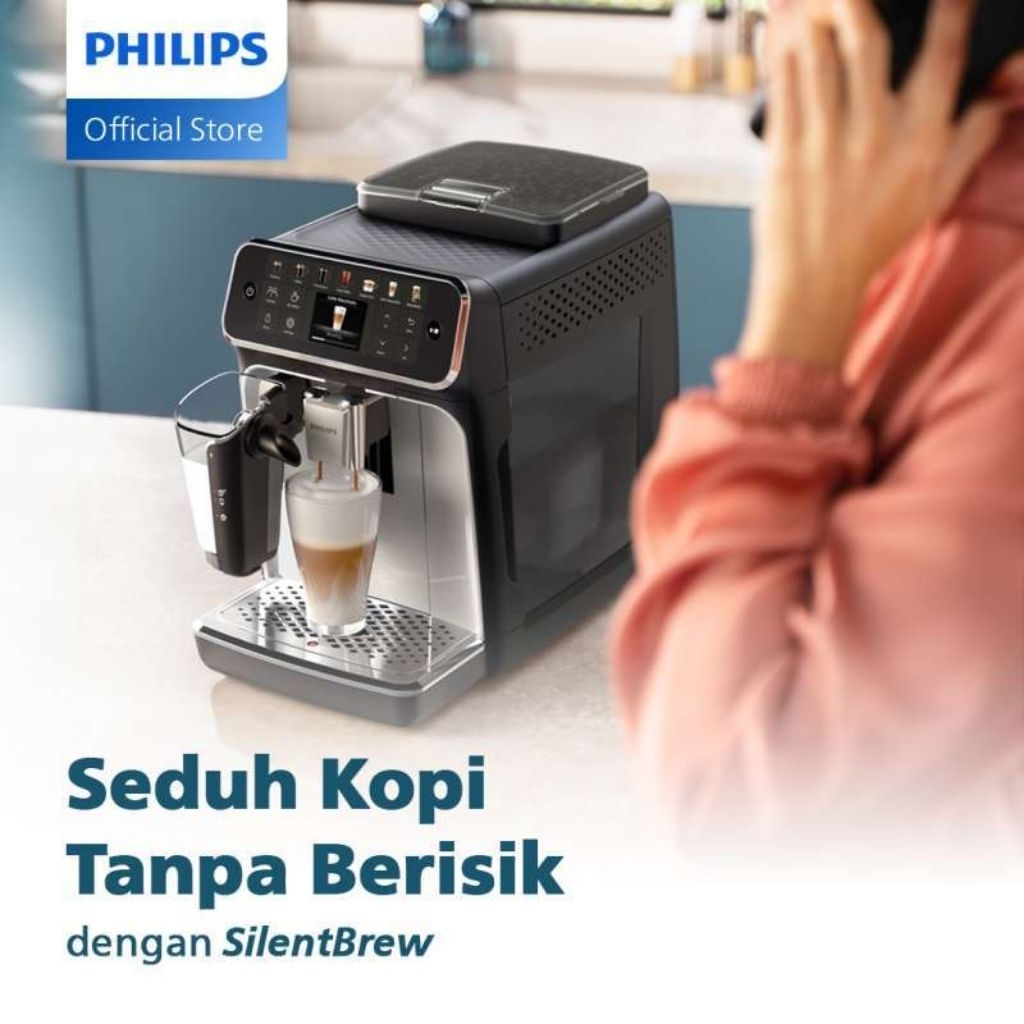 Mesin Kopi Otomatis Philips Espresso Machine 3000 Series EP3341/30 - Latte Go - 6 Pilihan Minuman - 