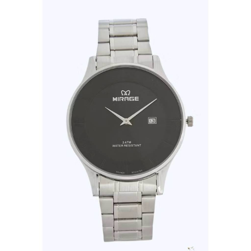 Jam Tangan Pria Wanita Mirage 8670 M Silver Original Stainless