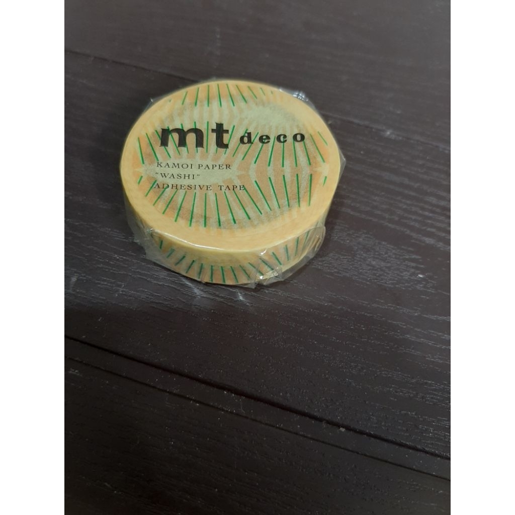 MT washi tape deco yellow