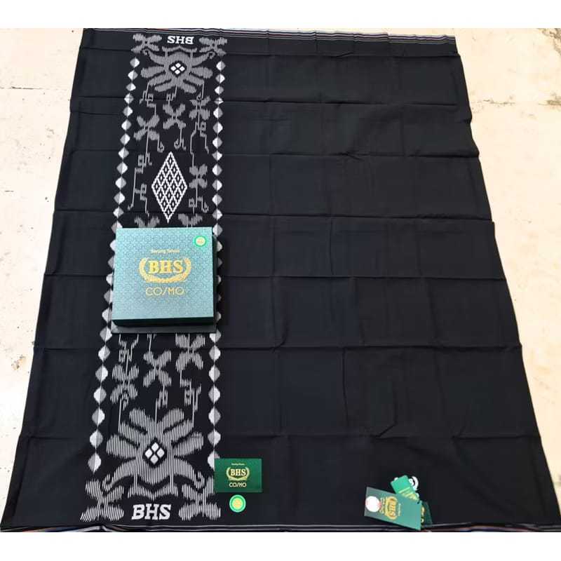 SARUNG BHS COSMO HITAM POLOS GOLD HITAM TUMPAL KEMBANG SARUNG BHS CLASSIC SONGKET GOLD SILVER