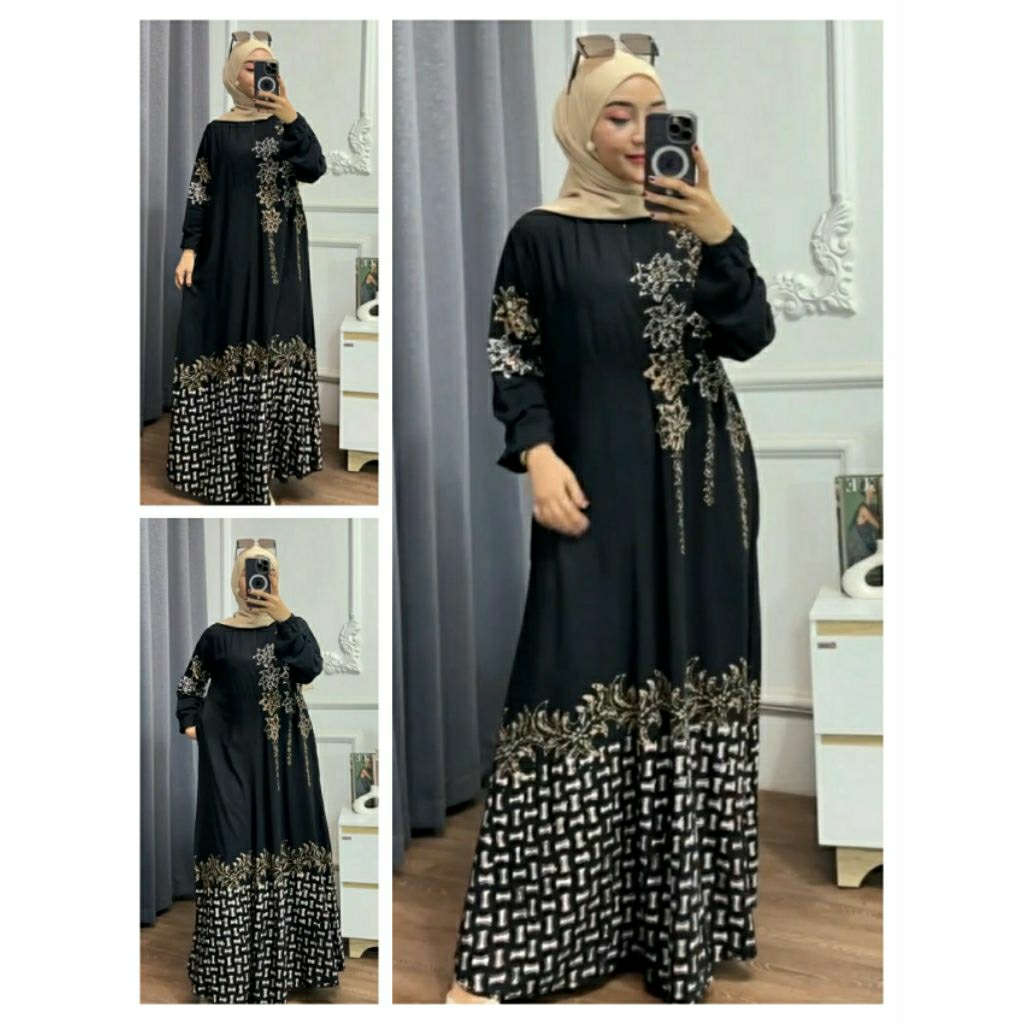 Gamis Batik Twill Original | Gamis Batik Cap Malaman