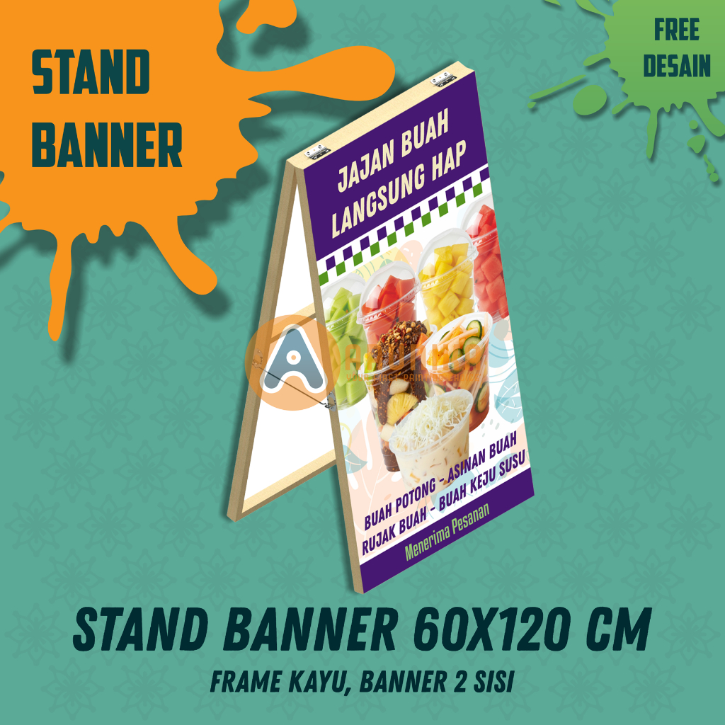 STAND BANNER, UKURAN 60x120 CM