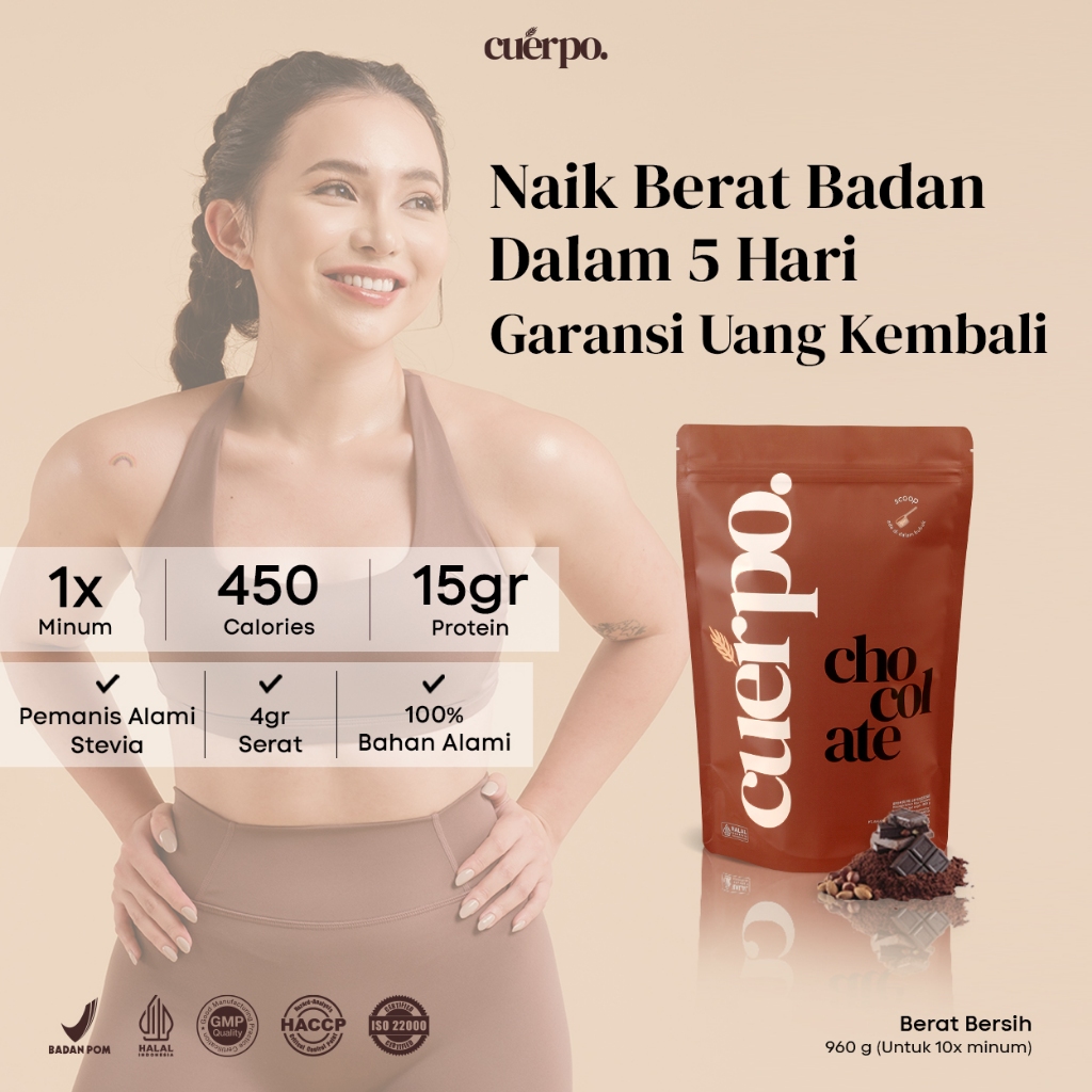 Cuerpo Susu Tinggi Kalori & Protein 960 Gram