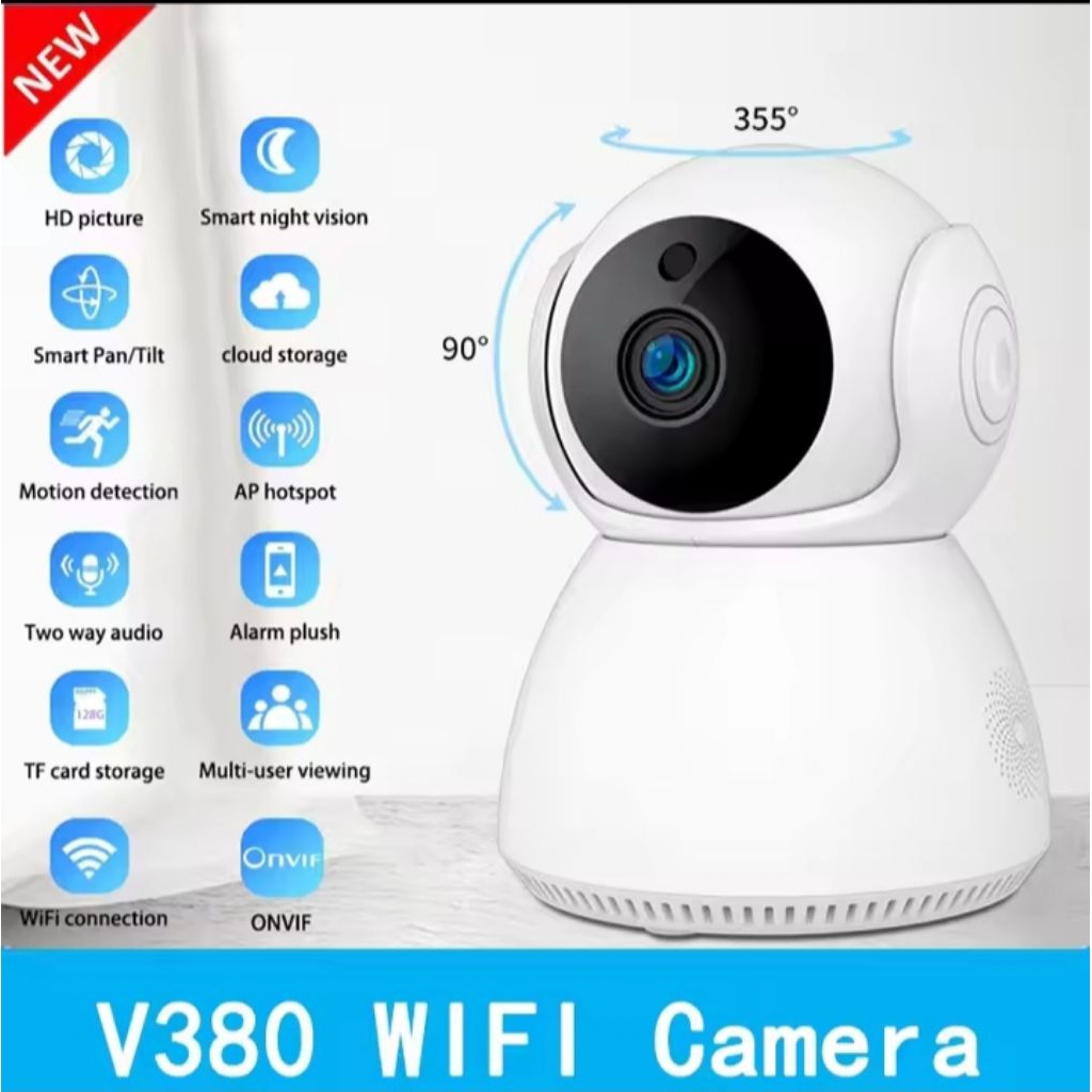 IP CAMERA CCTV WIRELESS HUMAN TRACKING SMART WIFI 10MP FULL HD 1080P