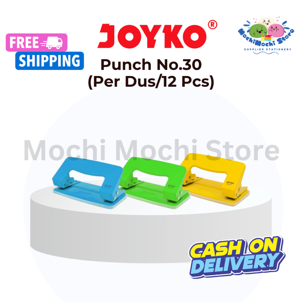 PER DUS/12 PCS Punch Pembolong Kertas No.30 Joyko PU-30 | Punch/Alat Pembolong Kertas N0-30 | Pembol