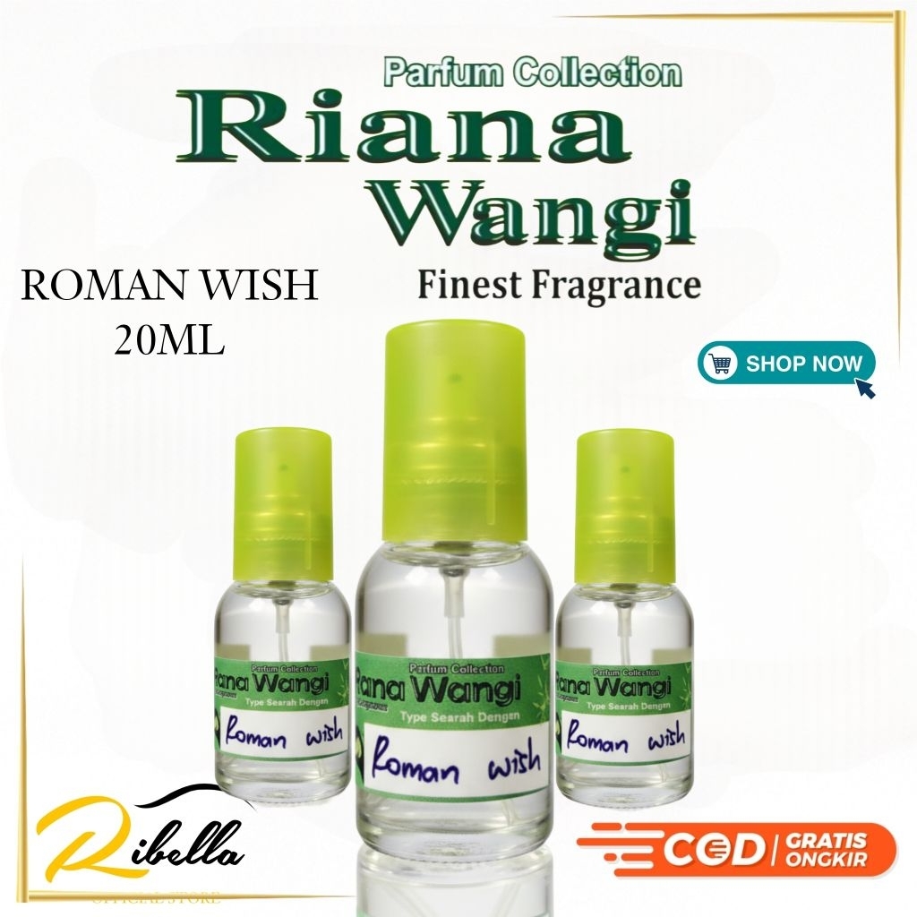 Riana Wangi Cirebon Parfume Pria wanita tahan lama Varian Roman Wish Best Seller