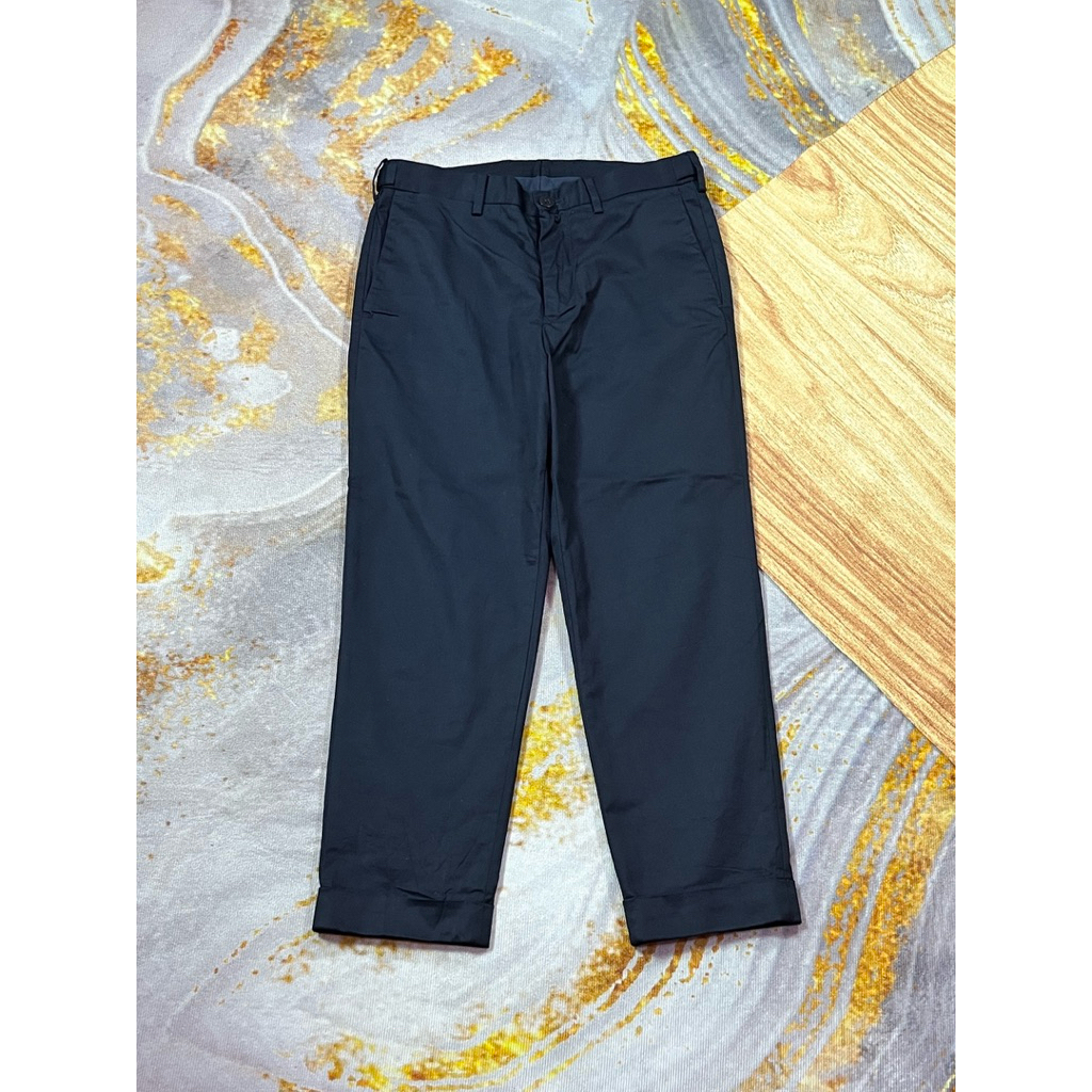 Global Work Chino Wide Fit Navy Size S