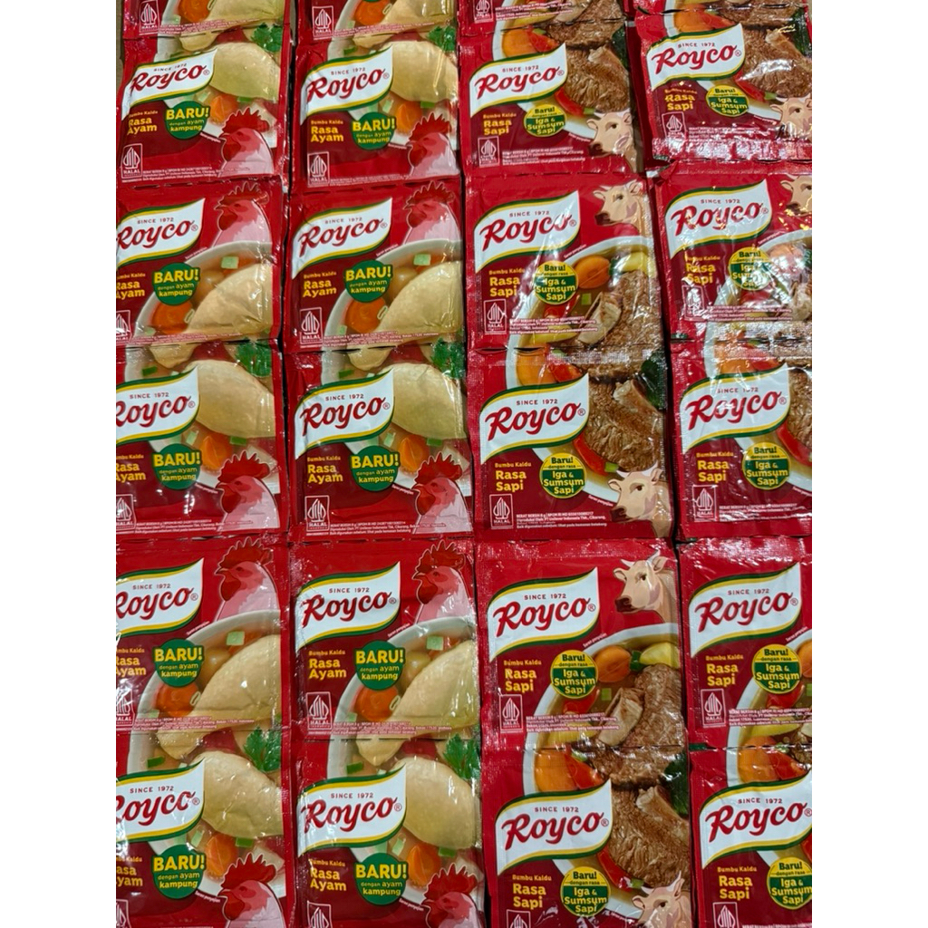 Royco 8gr/500an rasa ayam/sapi dapat 72pcs