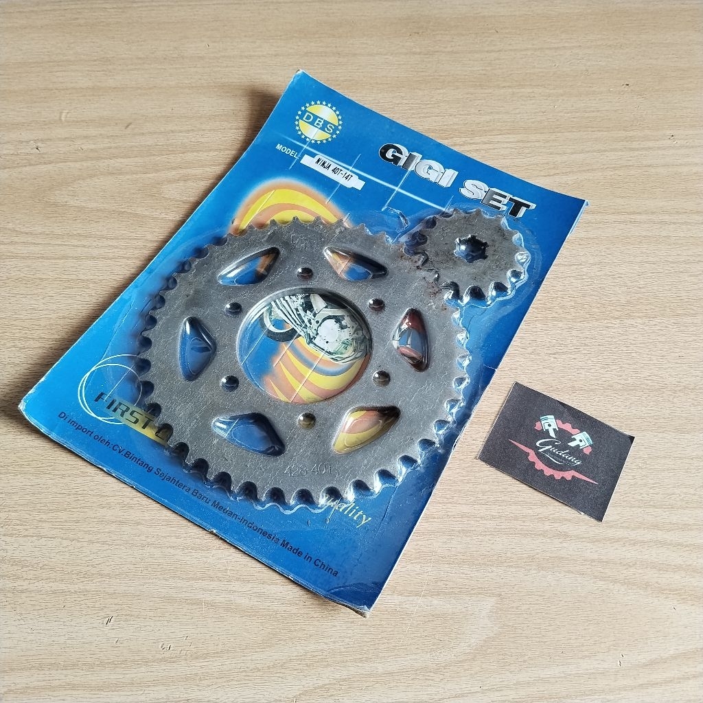 GEAR GIR SET DEPAN BELAKANG NINJA R NINJA SS 14T-40T UKURAN 428