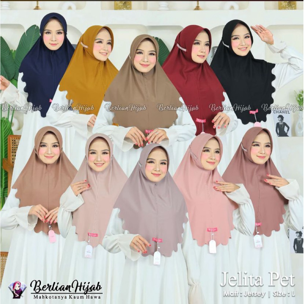 Hijab Jelita Manik Pet Berlian Hijab