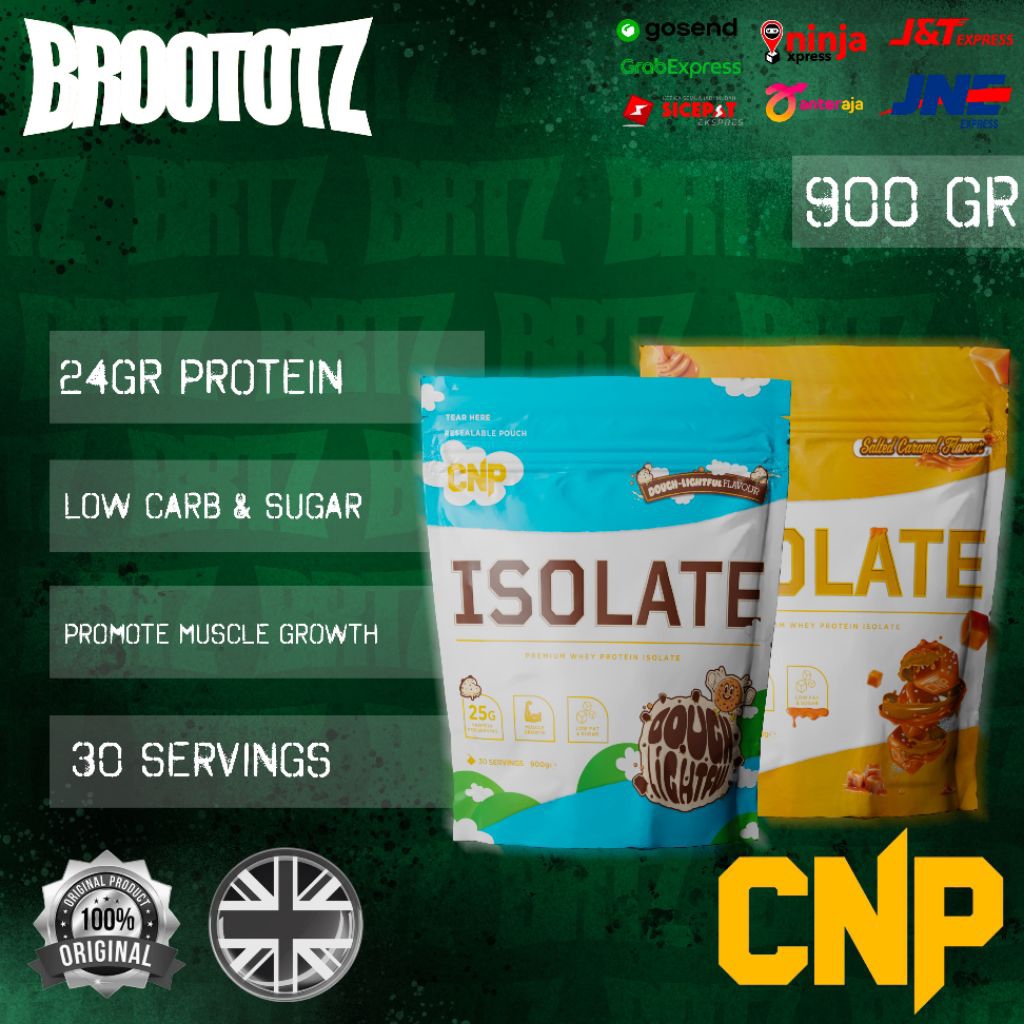 CNP Isolate Protein Whey Shake Powder 30 Servings 900gr Premium Isolate Whey Protein Susu Kebugaran 