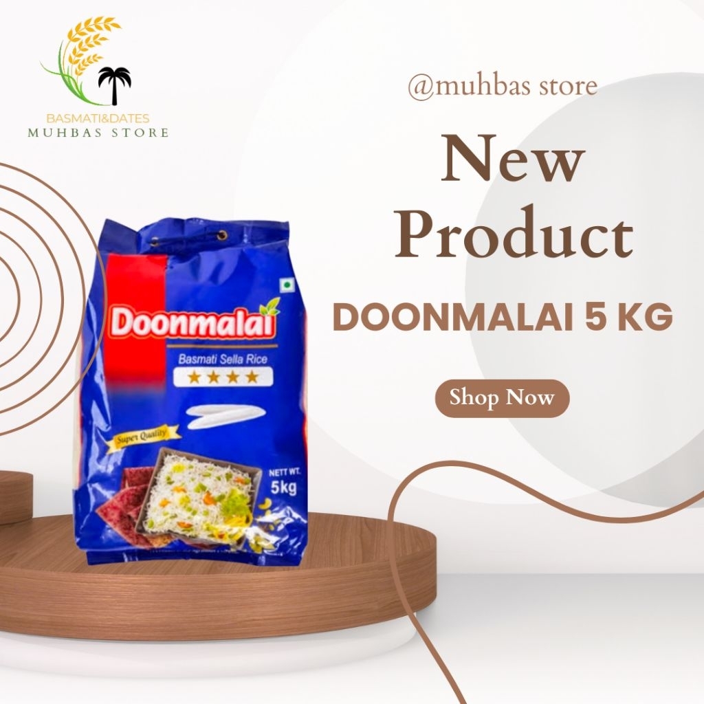 Beras Basmati Sella Rice Doonmalai 5kg / Beras Basmati Premium 5kg / Beras Basmati