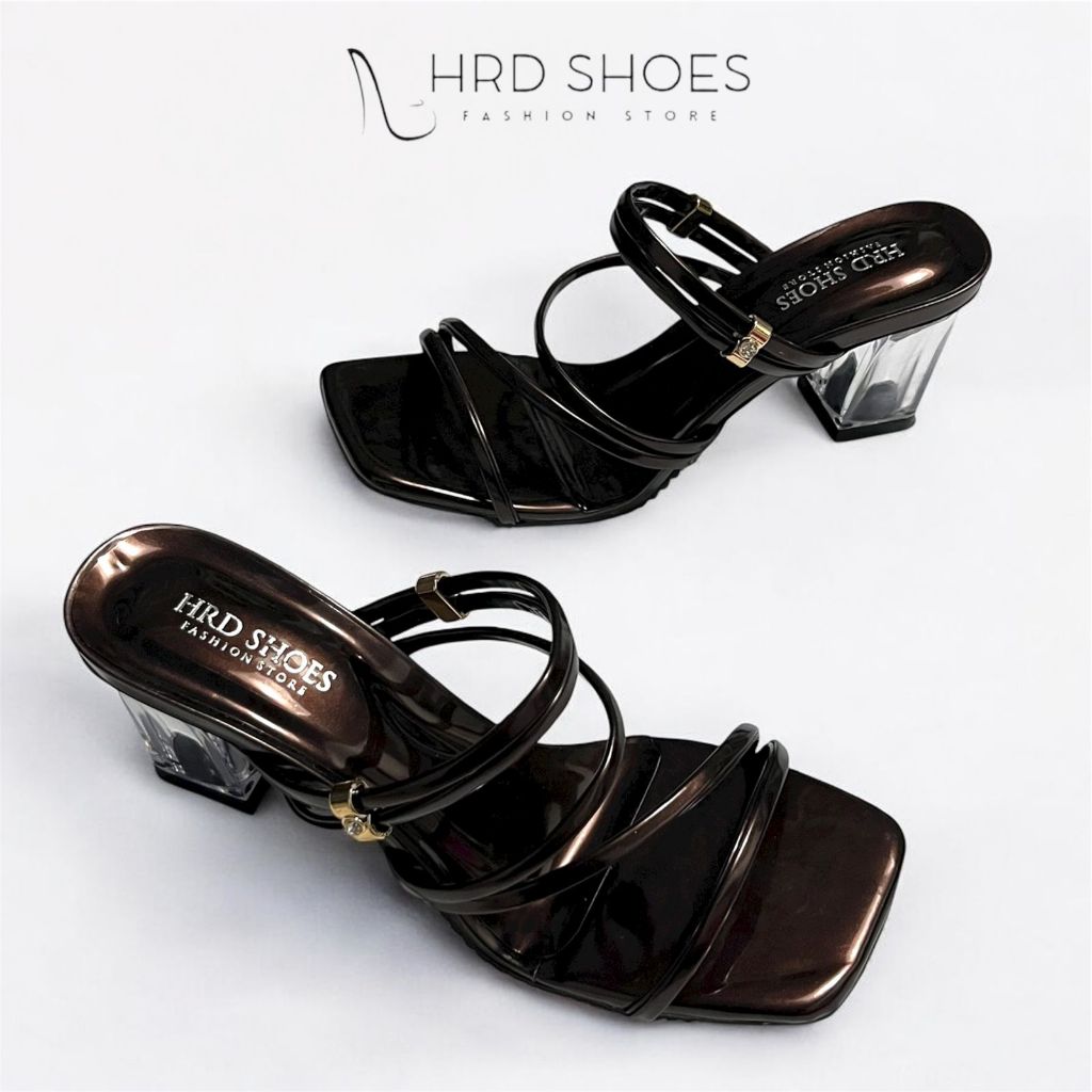 Heels Kaca Premium Hak Tinggi 7 cm | High Heels Kaca 7 cm | hrd shoes