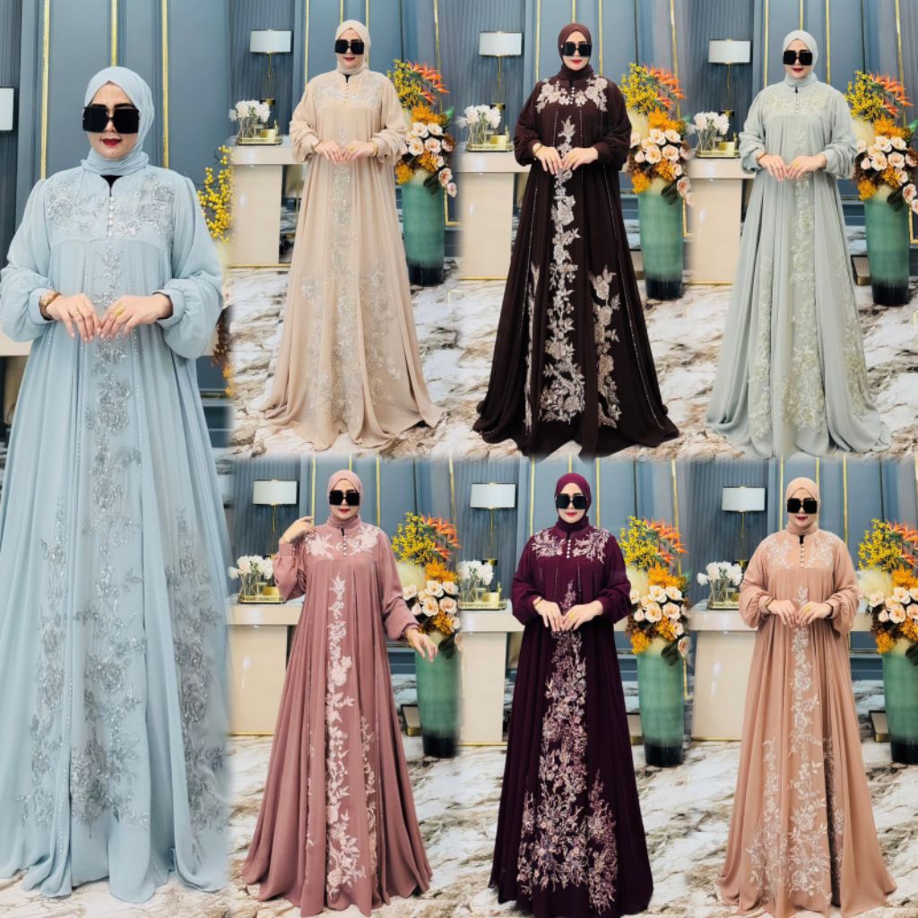 dress SAHARA by asopuroh||gamis berikut hijab by Bilqis ASOPUROH Sahara set hijab