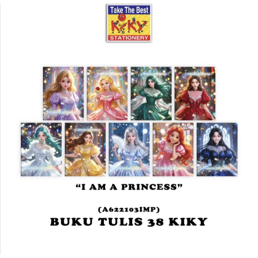 Buku Tulis Kiky 38 Lembar (berwarna & bergambar)