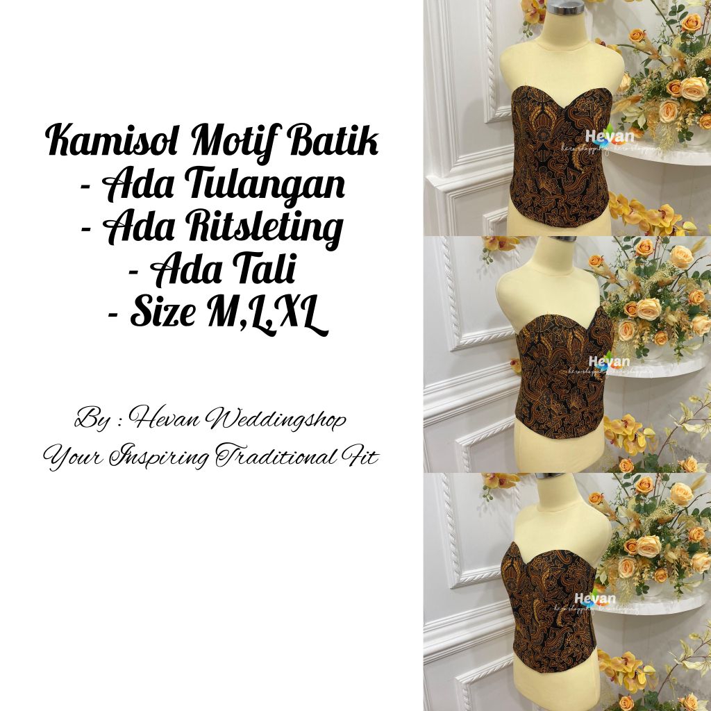 Kamisol Motif Batik Lengkap