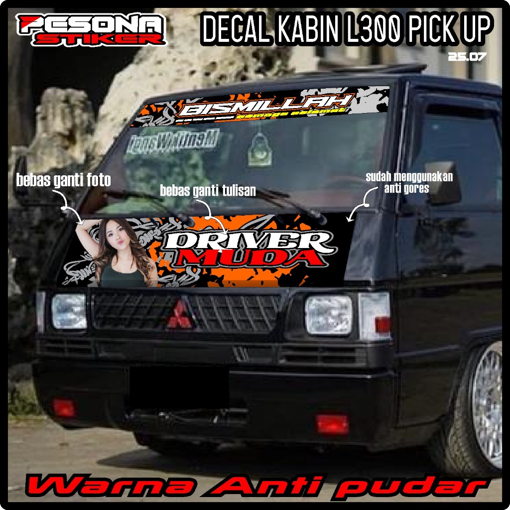 SATU SET KABIN DEPAN MOBIL L300+ KACA DEPAN BISMILLAH BEBAS REQUEST PS 06