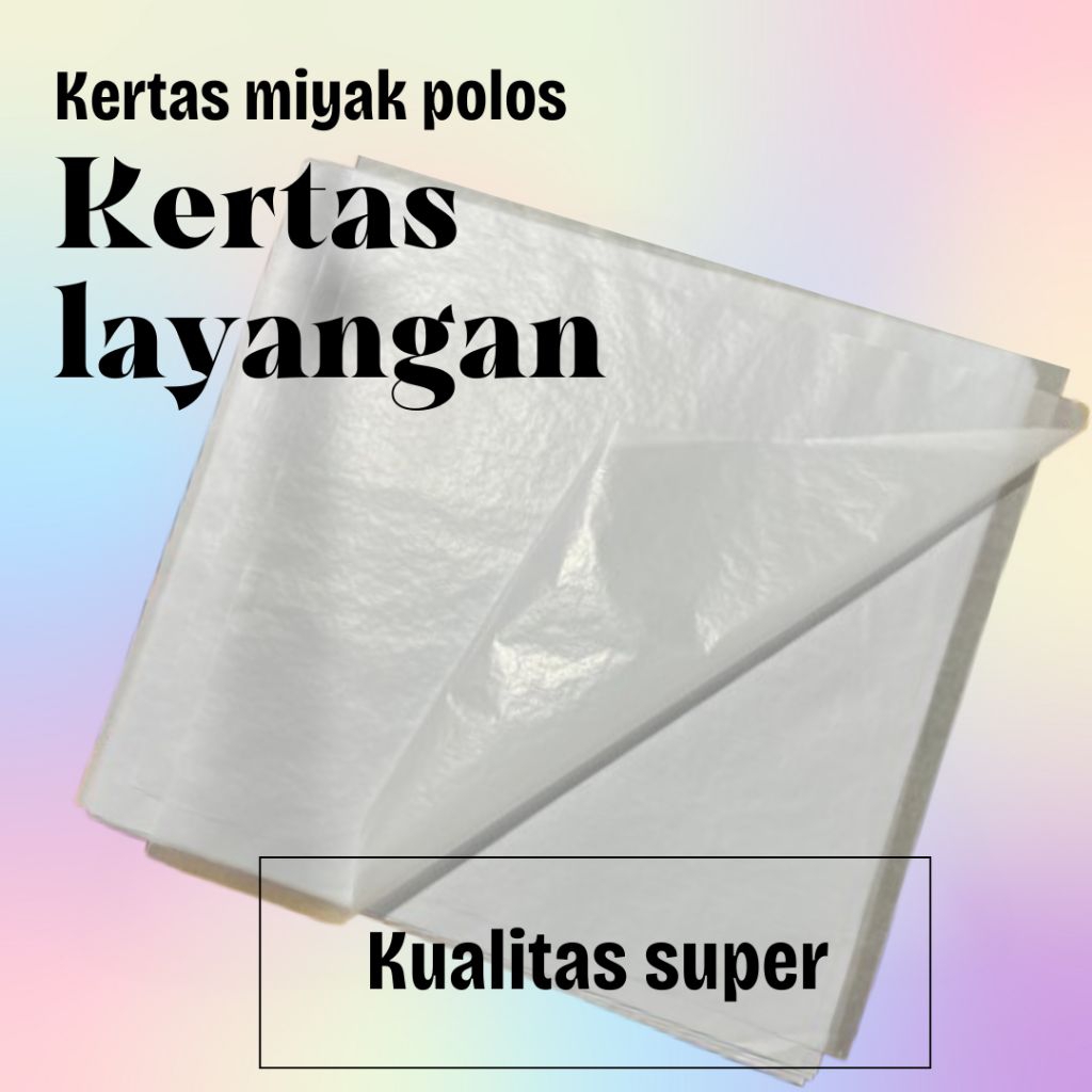 KERTAS MINYAK LAYANGAN SUKHOI POLOS KUALITAS SUPER
