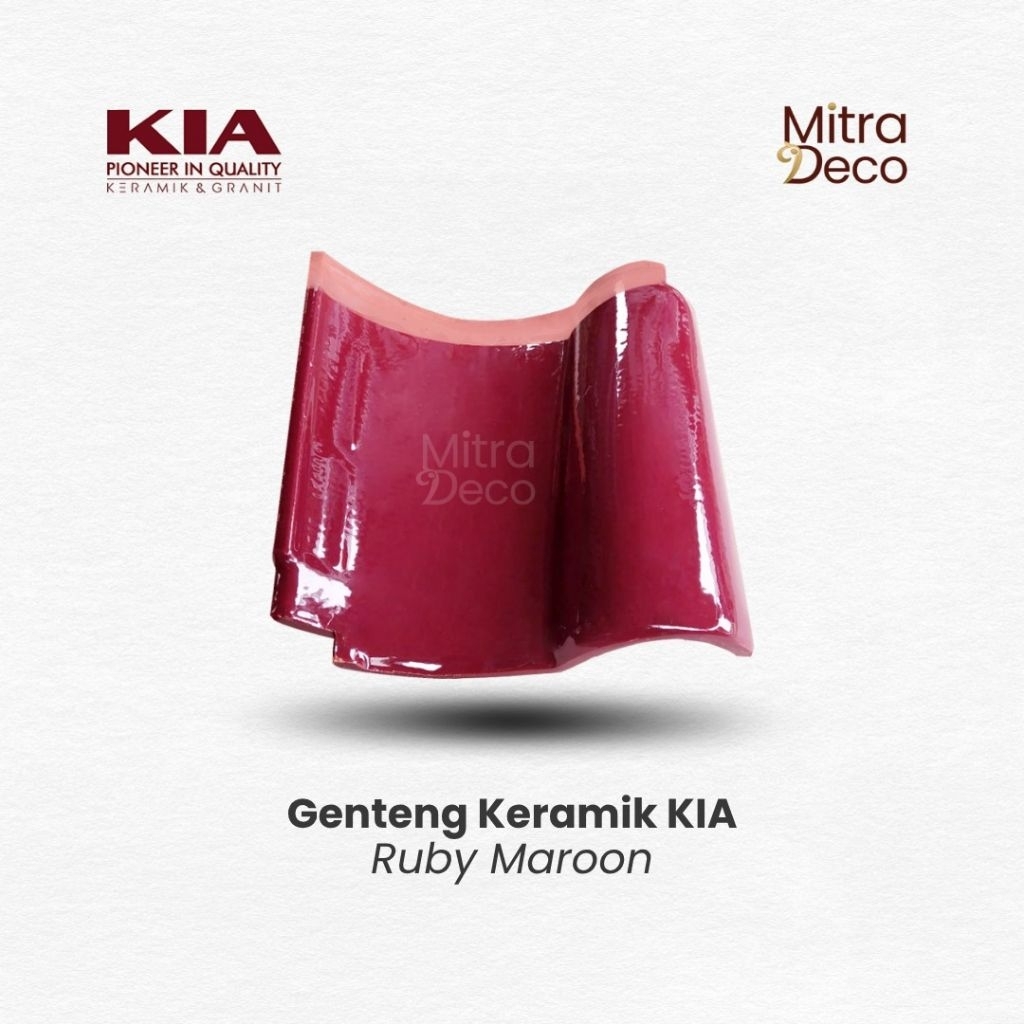 KIA Genteng Keramik RUBY MAROON KW1