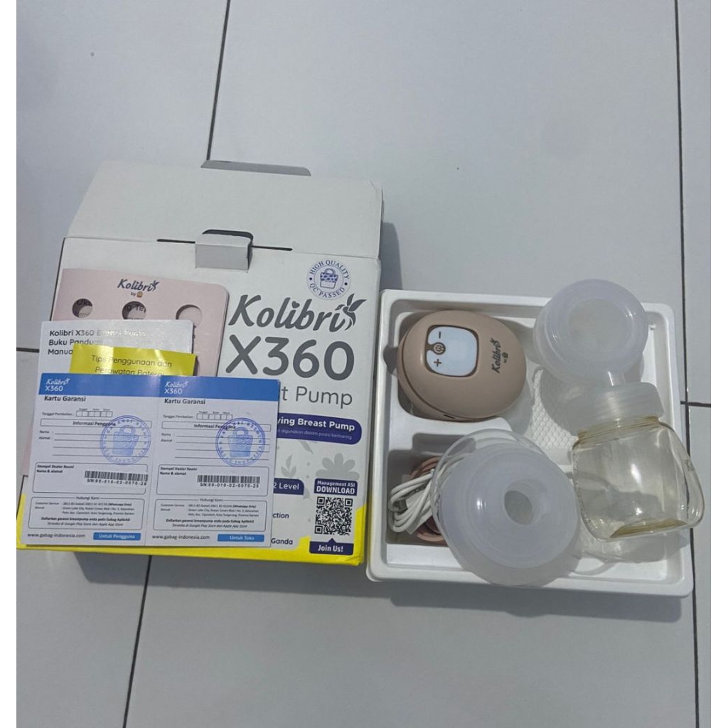 pompa asi gabag kolibri x360 preloved