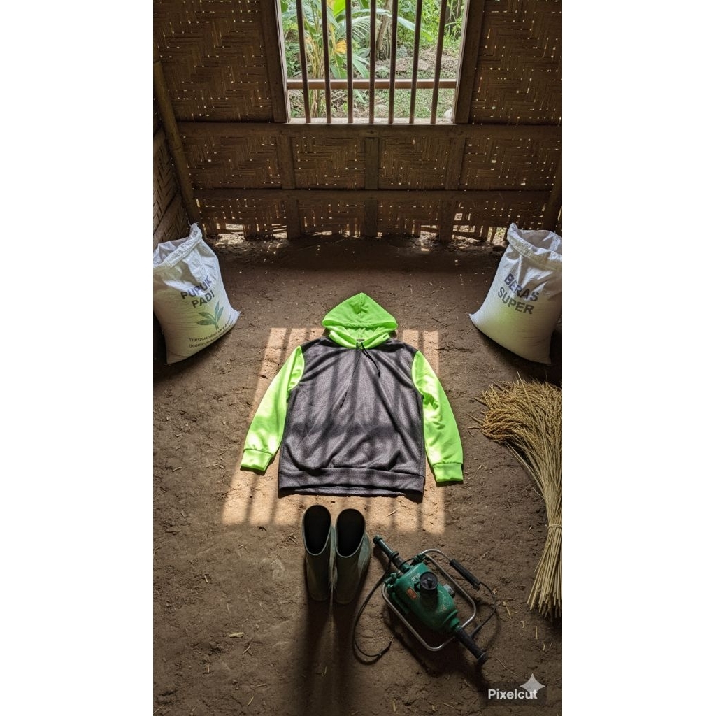 Paket 3 pcs Kaos Tani Kaos Mancing Kupluk | Kaos Bertani | Kaos Proyek Panjang ber kupluk