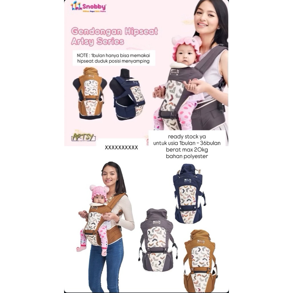 Snobby gendongan hipseat | gendongan bayi