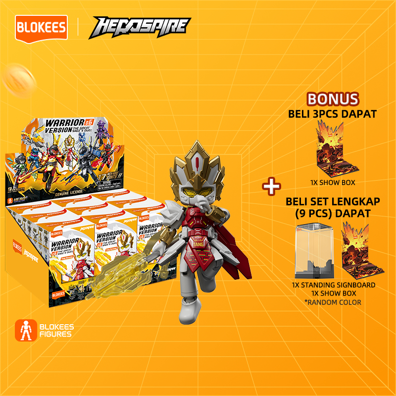 BLOKEES Blind Box Hero Spire Mainan Anak Balok Toys Balok Bangunan - Complete set