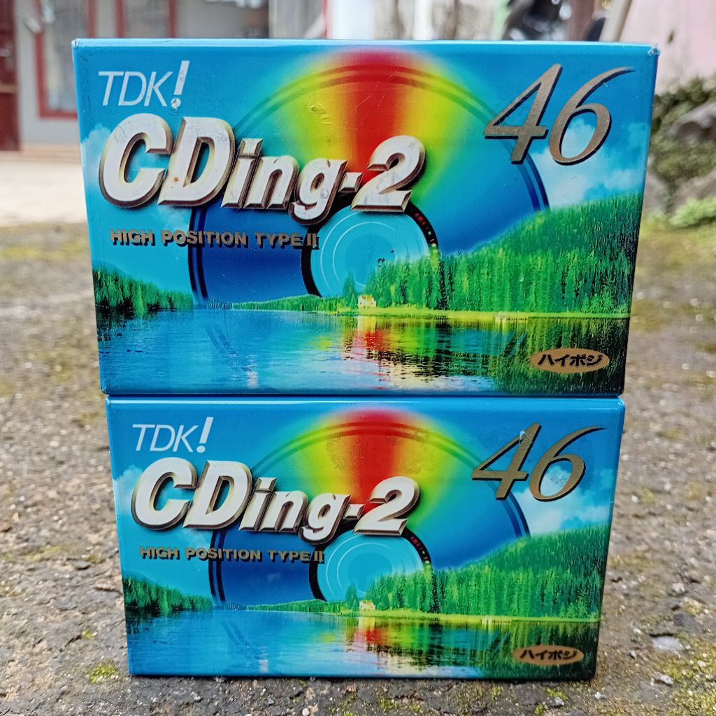 Kaset Kosong TDK CDing-2 46 Type II High Position (1997) Japan Blank Cassette Tape Segel Nos