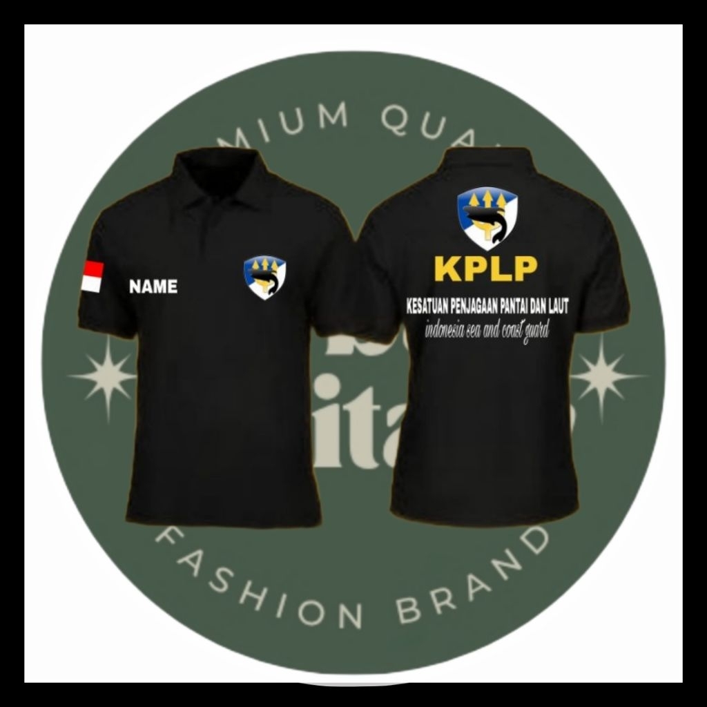 BAJU POLO SHIRT PENDEK PRIA/WANITA KPLP /BAJU COAST GUARD INDONESIA