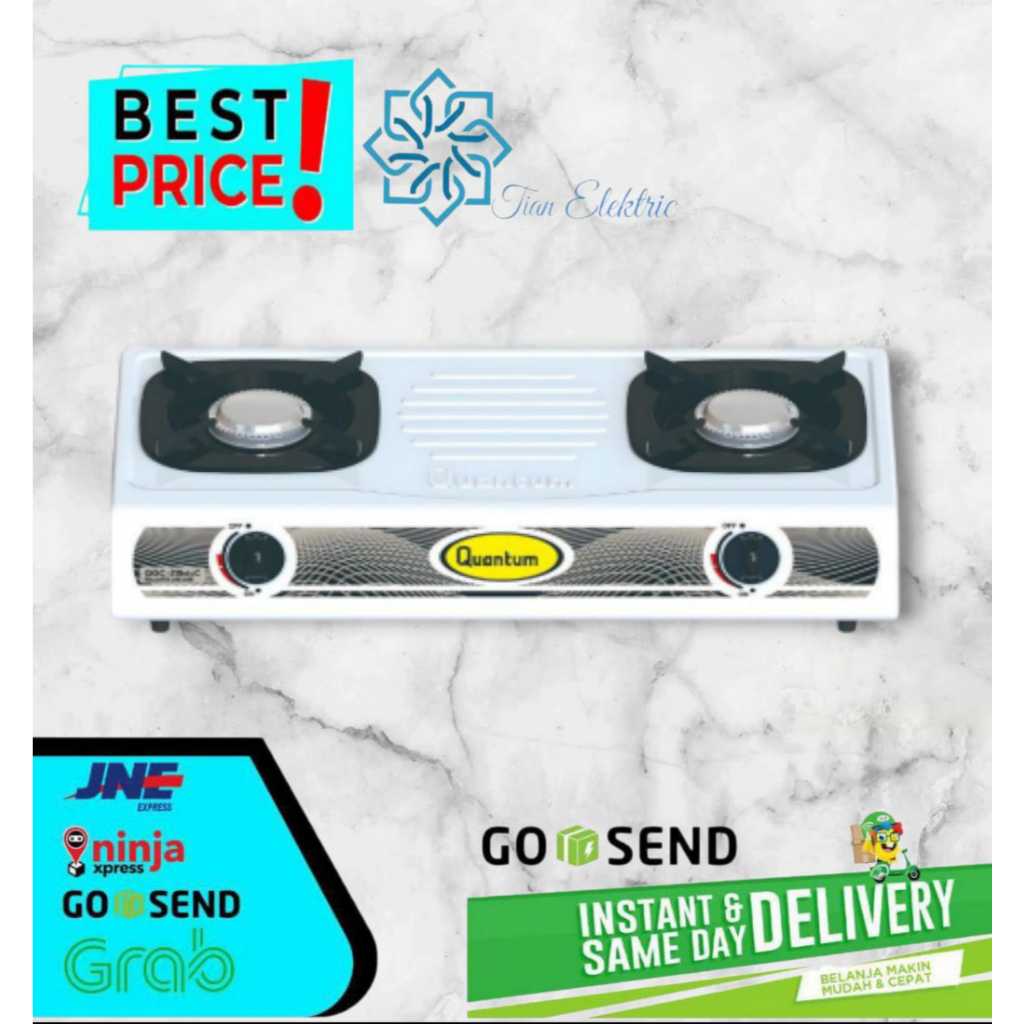 QUANTUM QGC-211MSS Kompor Gas 2 Tungku Stainless Steel