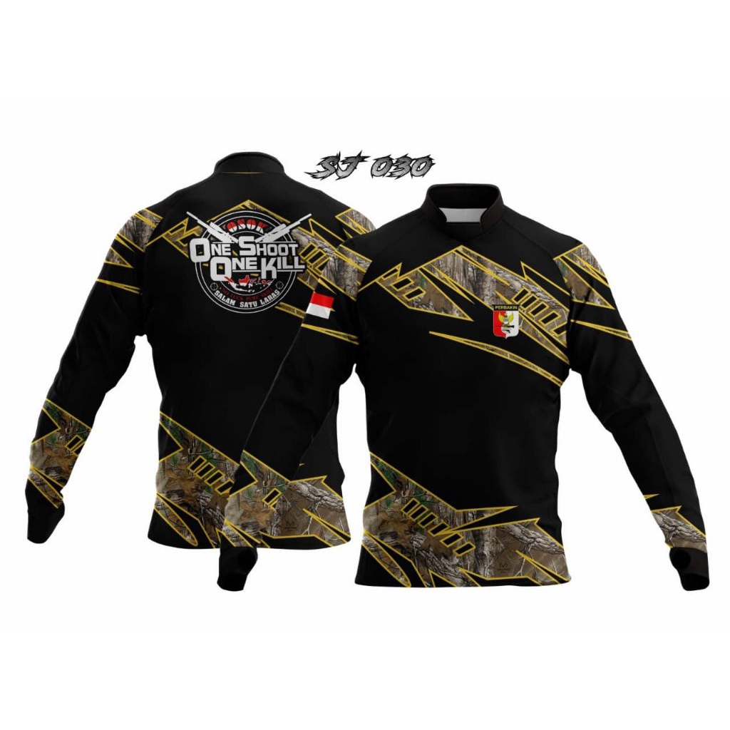 Jersey perbakin shooting club / kaos jersey perbakin DOUBLE V-NECK / jersey hunting perbakin || SJ-0