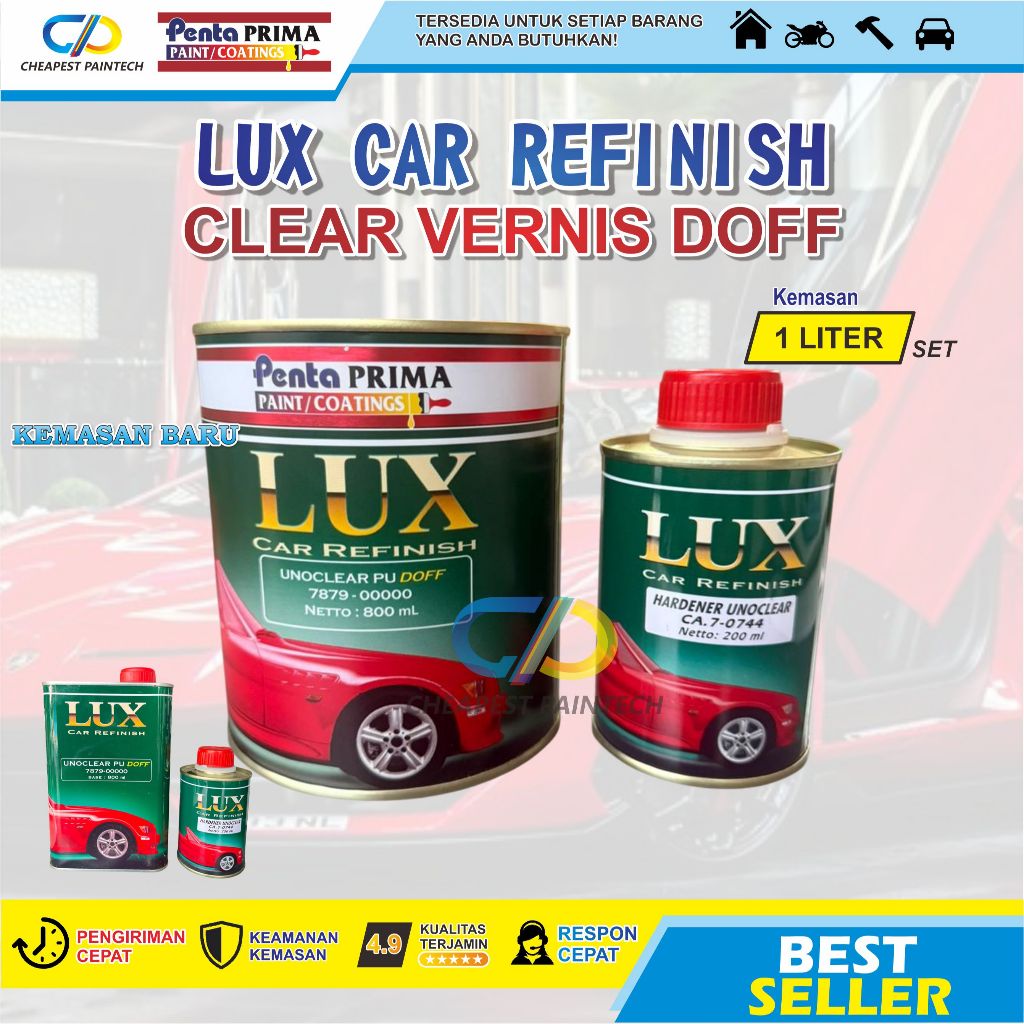 LUX CAR REFENISH VERNIS DOFF CAT PU CLEAR LUX 1 KG