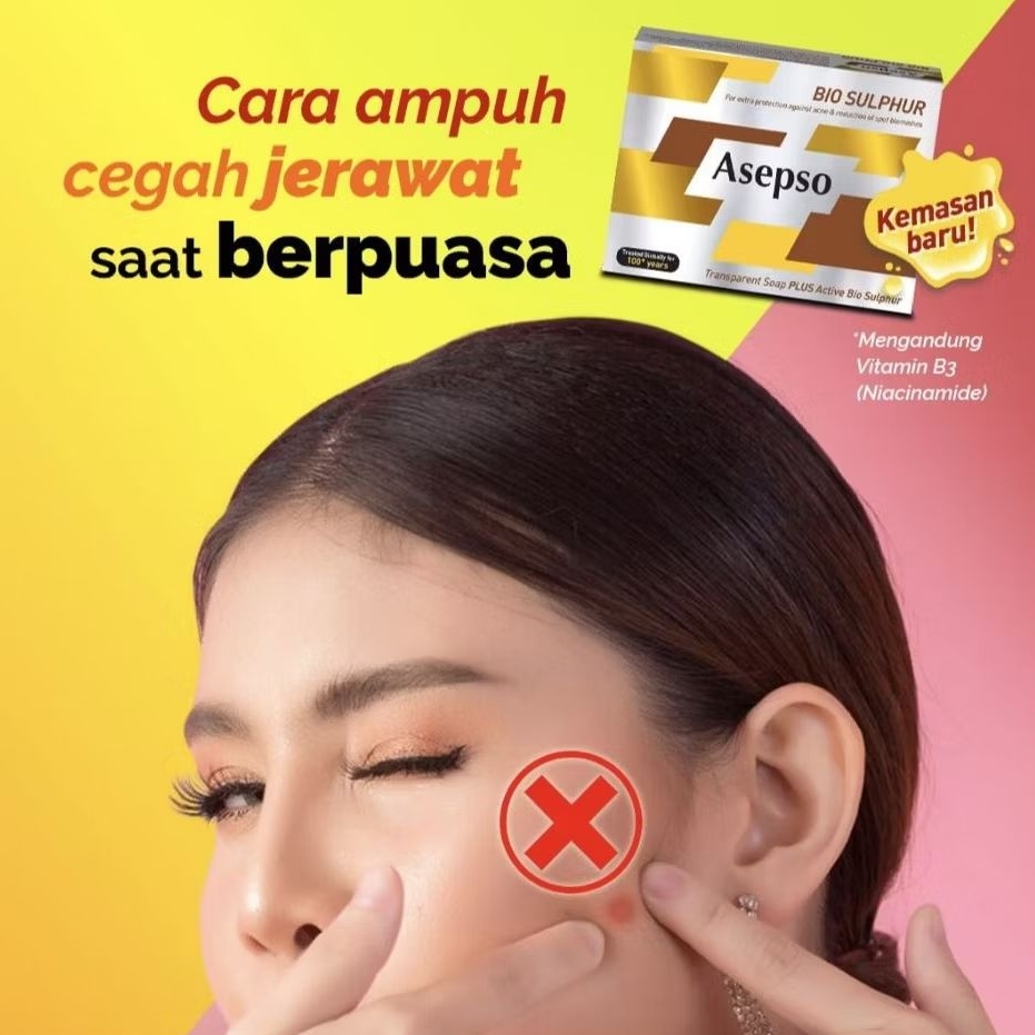 ASEPSO Sabun Jerawat Wajah, Jerawat Punggung Sabun Antiseptik Wajah