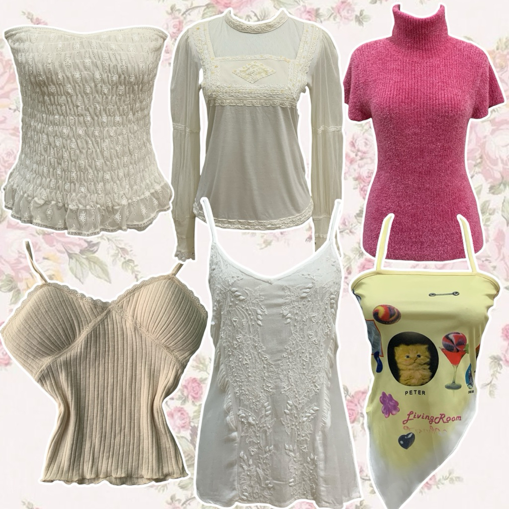 preloved baju fairy core cottage coquette retro