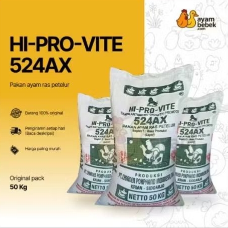 Pakan Ayam Petelur HI-PRO-VITE 524AX
