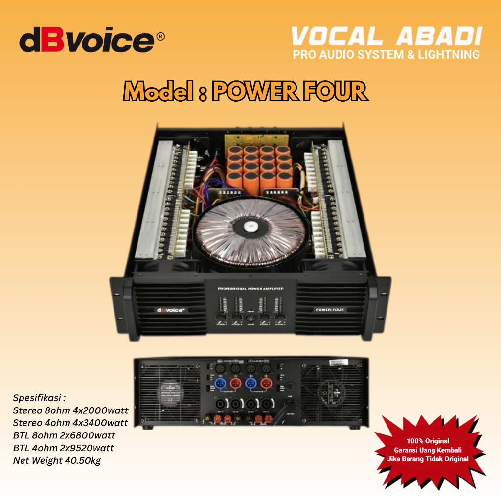 POWER AMPLIFIER DBVOICE POWER-FOUR ORIGINAL