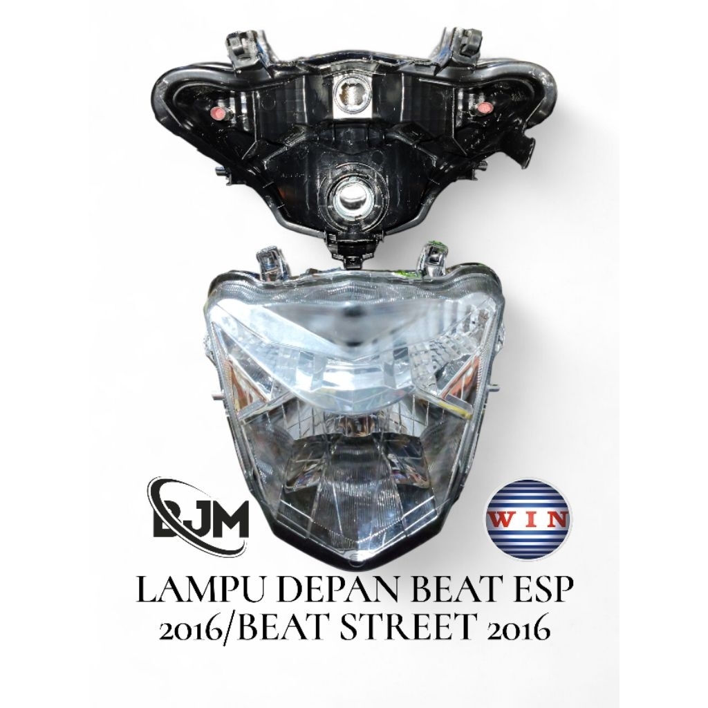 REFLEKTOR LAMPU DEPAN BEAT ESP 2016/BEAT STREET 2016+KLIP+BAUT