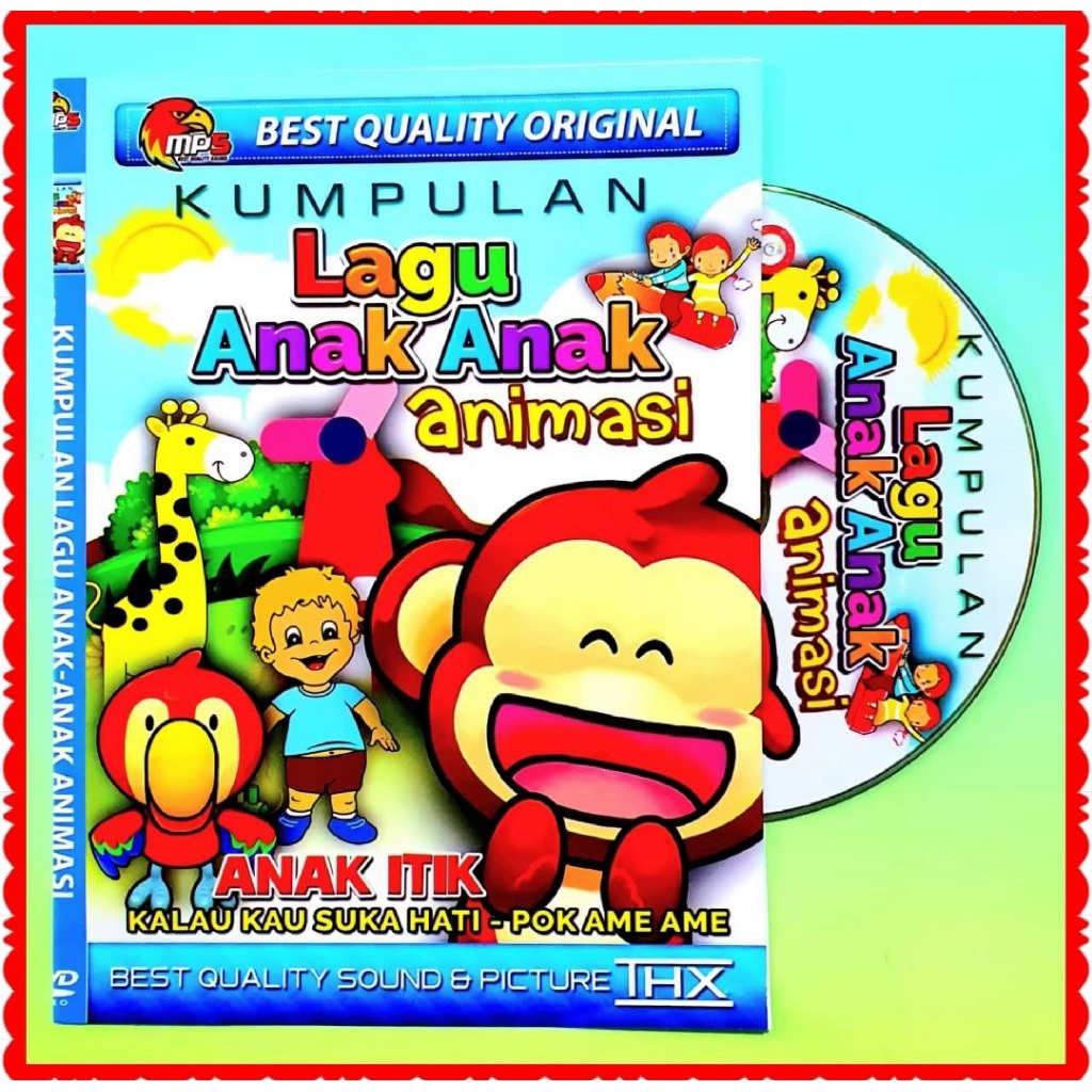 -KASET CD MP5 KUMPULAN 120 VIDEO LAGU ANAK ANAK KARTUN ANIMASI-LAGU ANAK2 TERPOPULER SEPANJANG MASA-