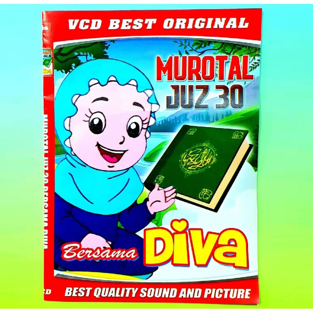 KASET VCD VIDEO ANAK BELAJAR NGAJI MUROTAL 30 JUZ BERSAMA DIVA-VCD DVD KASET BUAT BELAJAR ANAK