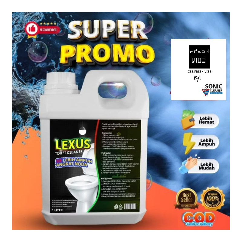 SONIC CLEANER Lexus Pembersih Noda Bekas Semen di lantai / keramik 1000ml