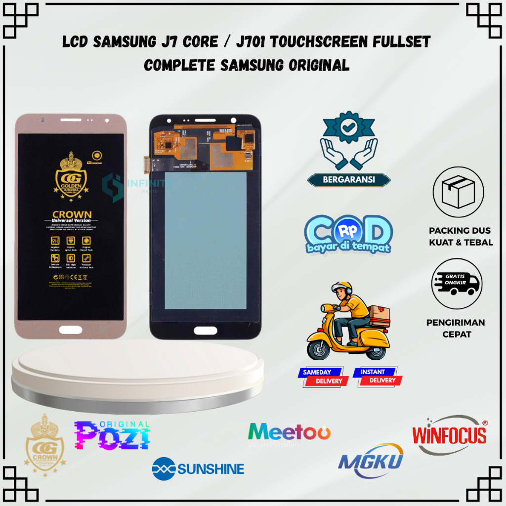 LCD SAMSUNG J7 CORE / (GALAXY J7 CORE / J7 NXT) / J710 TOUCHSCREEN FULLSET COMPLETE ORIGINAL