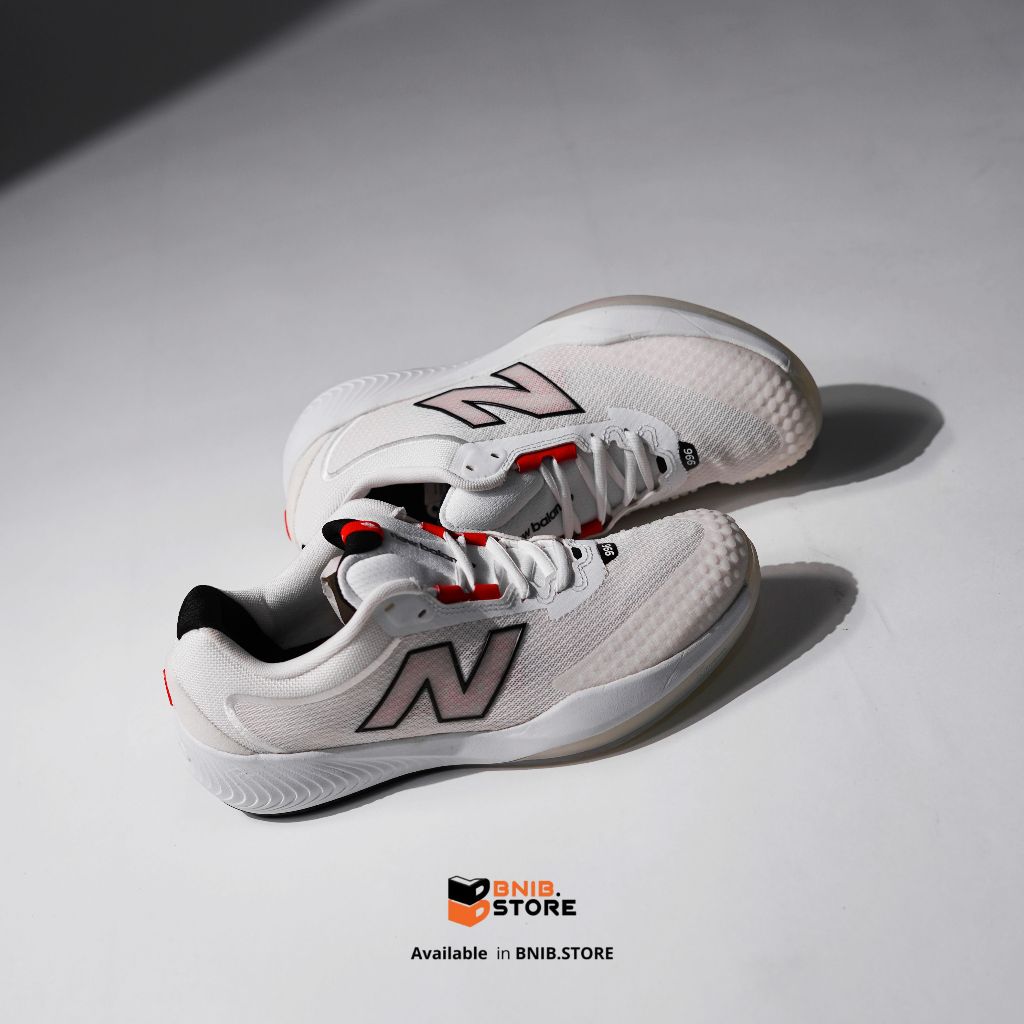 Sepatu Tenis Padel Pria NB FuelCell Court 996 V6 White Team Original