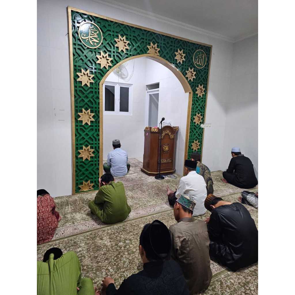 Mihrab Masjid Estetik dengan Ornamen GRC Premium