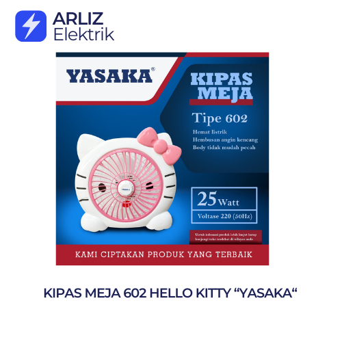 KIPAS MEJA KARAKTER 602 YASAKA HELLO KITTY MINION DORAEMON / KIPAS ANGIN KECIL DUDUK
